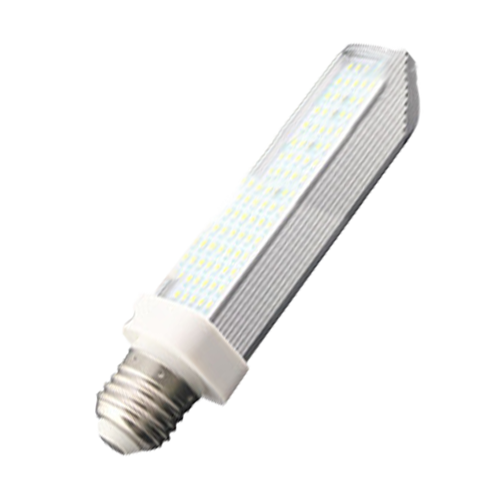 10 Watt Horizontal PLC LED Bulb I Series I Ballast Bypass, 1,000 Lumen, 4000k (Cool White), 120-277 Volt, Base: E26 Touch-Plate LED
